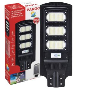 Светодиодный уличный светильник на солнечной батарее с датчиком  120W 6500K