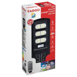Светодиодный уличный светильник на солнечной батарее с датчиком  120W 6500K